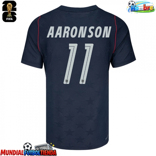 Camiseta Estados Unidos Brenden Aaronson #11 Segunda Equipación Replica Mundial 2026 mangas cortas